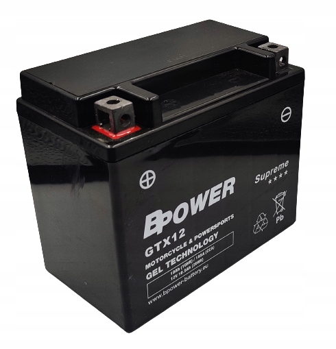 Akumulator Bpower GTX12 (YTX12) 12V 10Ah