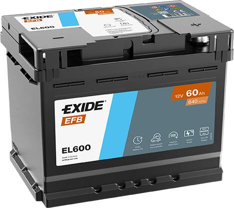 Akumulator Exide EFB EL600 12V 60Ah 640A