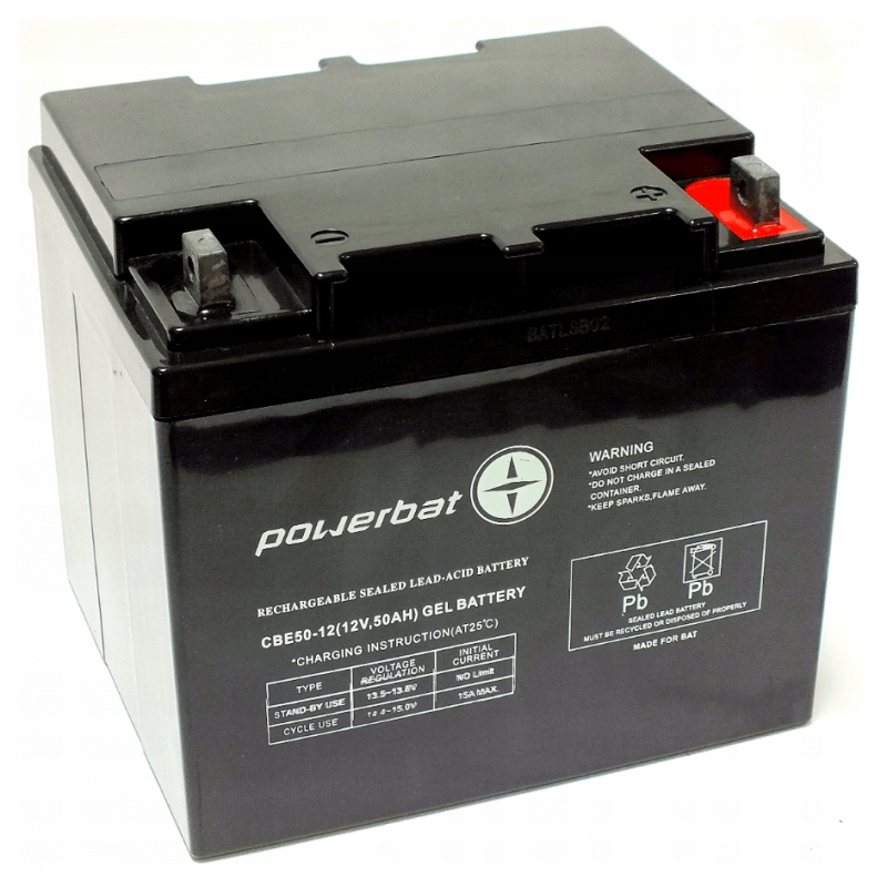 Akumulator Powerbat GEL12V 50Ah CBE 50-12