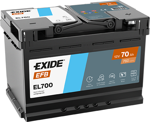 Akumulator Exide EFB EL700 12V 70Ah 760A