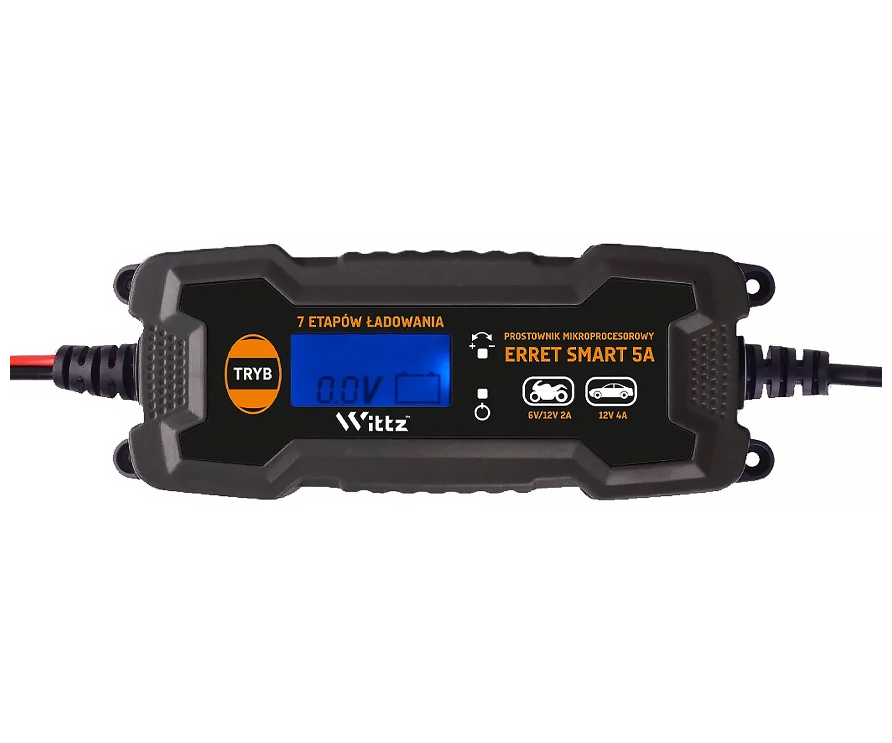 Prostownik elektroniczny Erret Smart 5A 6/12V 5A - obrazek 2