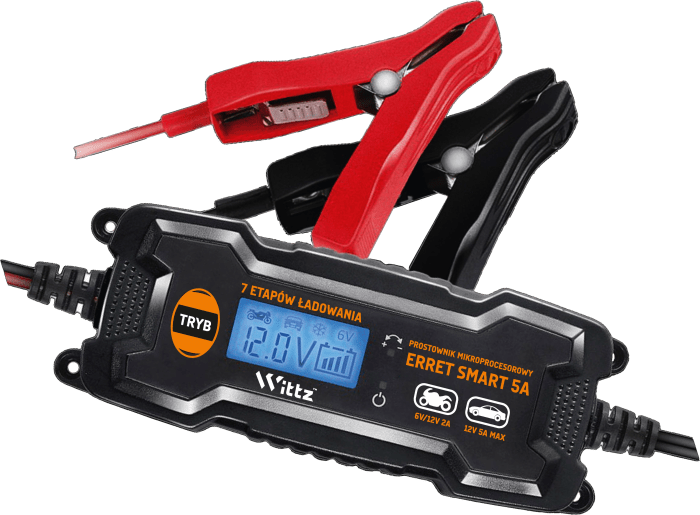 Prostownik elektroniczny Erret Smart 5A 6/12V 5A